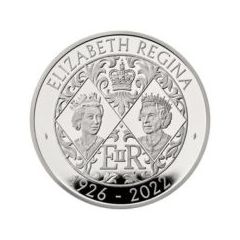 英國2022紀念英女皇伊利沙伯二世 - 皇冠系列92.5%精鑄銀幣28.28克