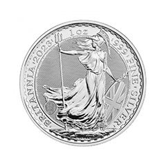 英國2023大不列顛女神99.9%普制銀幣1盎司 (國王查理三世肖像) (0.831兩)