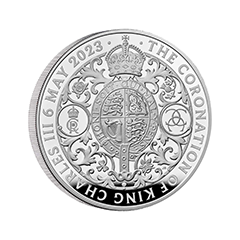 英國2023國王查理三世加冕典禮99.9%精鑄銀幣5盎司