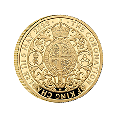 英國2023國王查理三世加冕典禮99.99%精鑄金幣1盎司