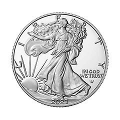 美國2023鷹揚99.9%普制銀幣1盎司 (Type 2) (0.831兩)