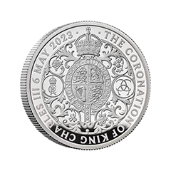 英國2023國王查理三世加冕典禮99.9%精鑄銀幣2盎司