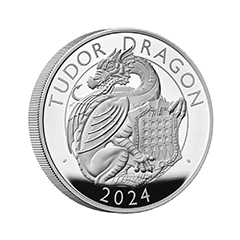 英国2024都铎王室神兽系列 – 都铎龙99.9% 精铸银币5盎司