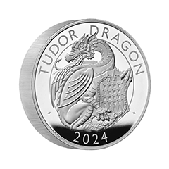 英国2024都铎王室神兽系列 – 都铎龙99.9% 精铸银币10盎司