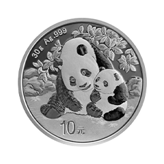 中國2024熊貓99.9%普制銀幣30克 (0.8015兩)