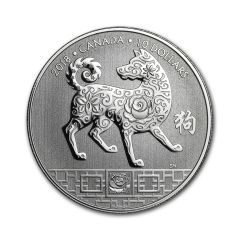 Canada-2018-Lunar-Dog-Silver-Proof-Coin-1/2-oz