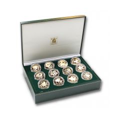 Great-Britain-1995-2006-Lunar-Series-Gold-Proof-Medals-Collection-479.28g