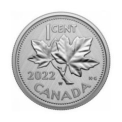 加拿大2022告別便士10週年 - W Mint標記99.99%銀幣1盎司