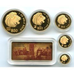 Singapore-1998-Lion-5-Gold-Coin-Set