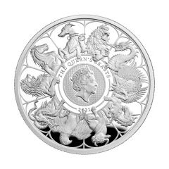 Great-Britain--2021-Great-Britain-Queen's-Beast-Completer---99.9%-Silver-Proof-Coin-2kg
