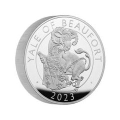 英國2023都鐸王室神獸系列 - 蒲福氏羊角獸99.9%精鑄銀幣10盎司