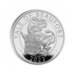 英國2023都鐸王室神獸系列 - 蒲福氏羊角獸99.9%精鑄銀幣1盎司