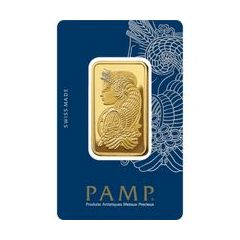 瑞士PAMP財富女神99.99%壓鑄金條1盎司