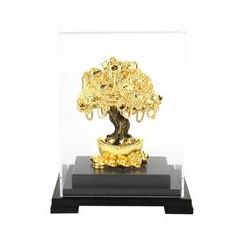 Singapore Tree of Abundant Wealth 24K Gold-Plated Figurine
