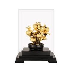 Singapore Tree of Auspicious Blessings 24K Gold-Plated Figurine