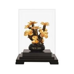 Singapore Tree of Fortune 24K Gold-Plated Figurine