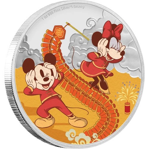 紐埃-2020-迪士尼系列---鼠年：繁榮-99.9%-精製銀幣-1盎司