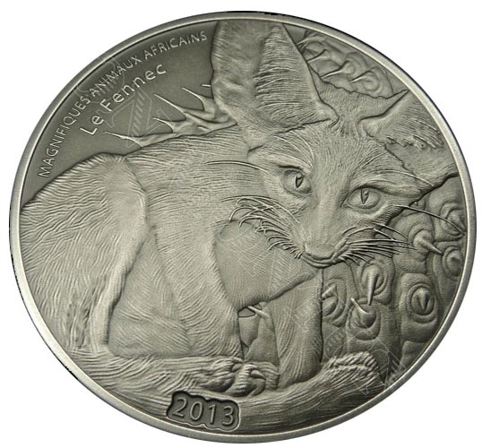 Burkina-Faso-2013-美麗的非洲動物非洲小狐銀幣-1-oz