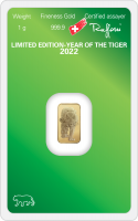 Argor-Heraeus-2022-Lunar-Year-of-the-Tiger-99.99%-Gold-Minted-Bar-1g
