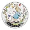 英國2022彼得兔的故事120周年99.9%彩色精鑄銀幣1盎司