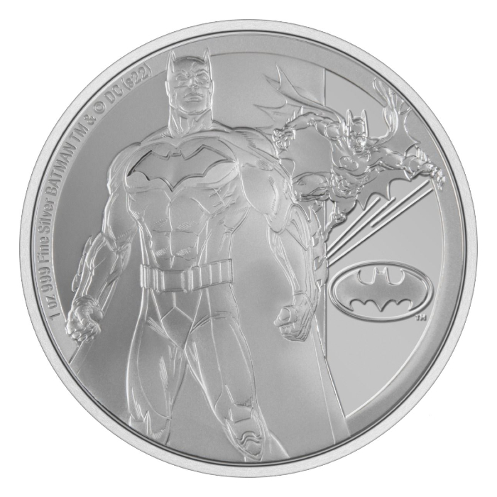 Niue 2022 Classic Superheroes - Batman 99.9% Proof Silver Coin 1oz