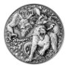 托克勞2022神龍配生肖系列 - 龍與虎99.9%高浮雕仿古銀幣2盎司