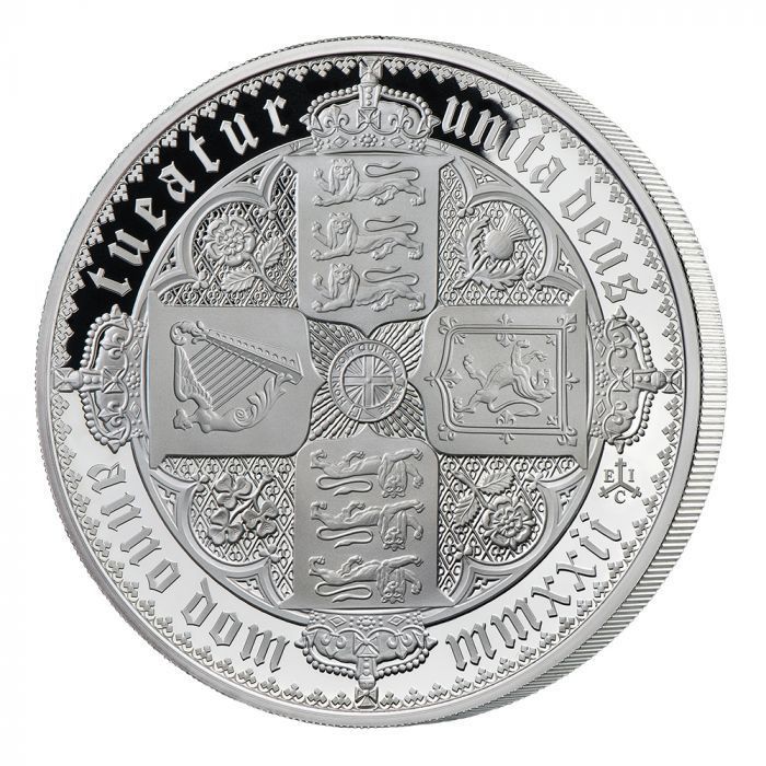 圣海伦娜2022哥特式皇冠99.9%精铸银币5盎司