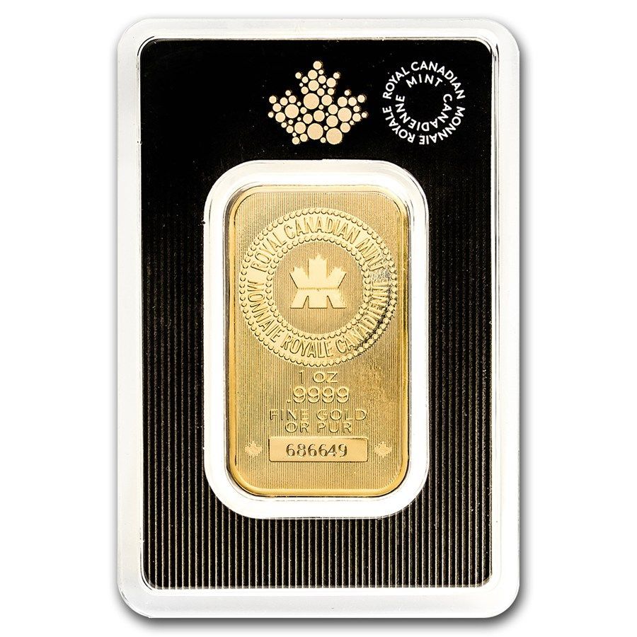 加拿大皇家鑄幣廠99.99%壓鑄金條1盎司